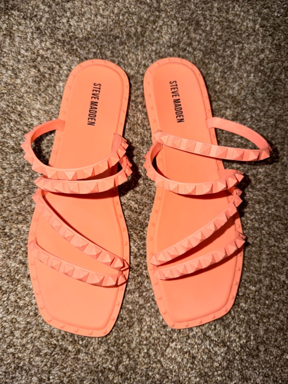 Steve Madden Coral Pyramid Strap Slide Sandals